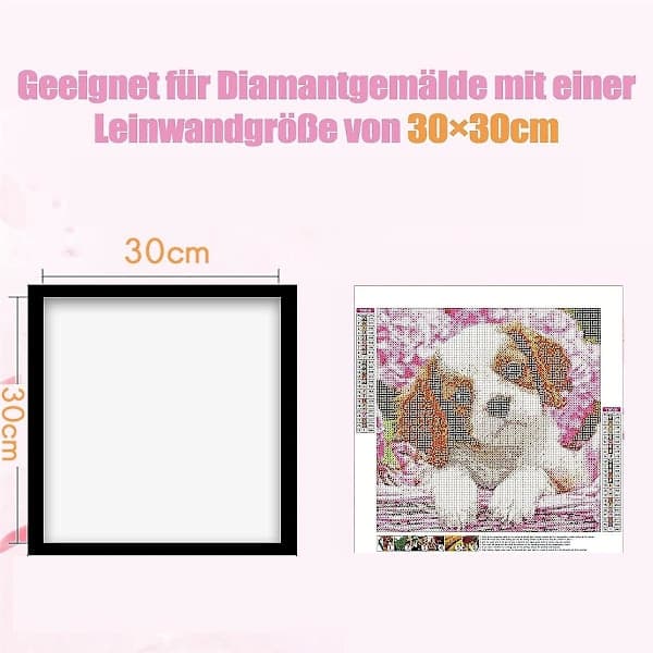6-pack Ram, Målningsbildram 30 x 30 cm, Magnetisk Bildram för Bilder