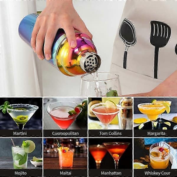 Elegant 750 ml cocktailshaker i rustfrit stål: Perfekt til festentusiaster og hjemmebartendere