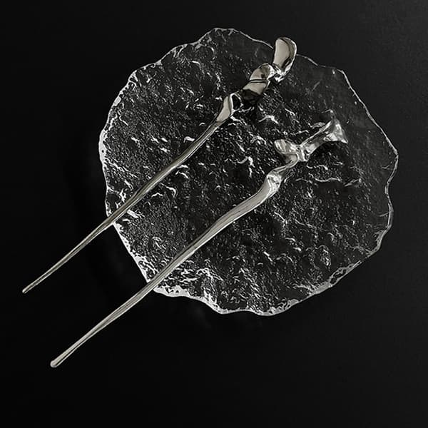 Enkel Metall Hårnål Geometrisk Uregelmessig Vridde Nåler Minim 2