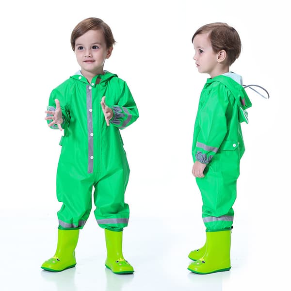 Barnregnställ Vattentätt Set Baby Unisex Vattentät Jacka G