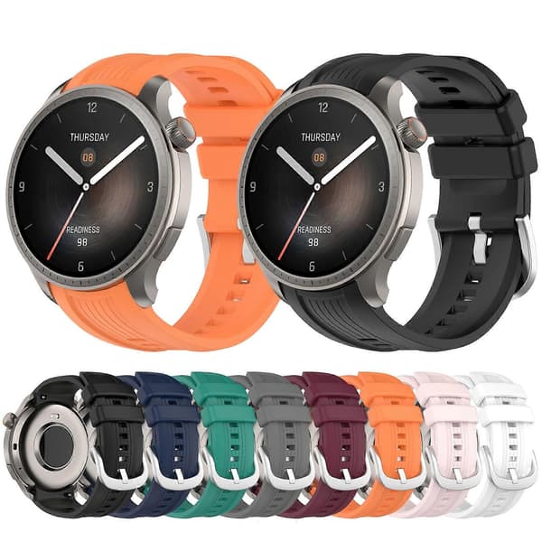 Silikonebånd til Amazfit Balance A2286 Midnight Midnight