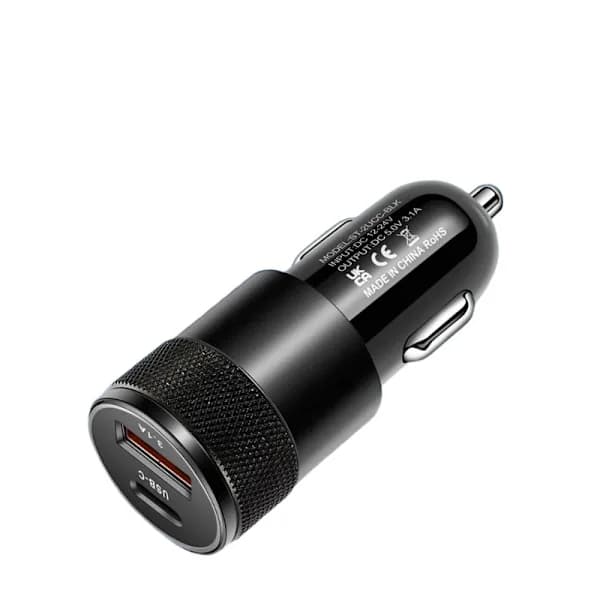 Snabb 66W bil USB Type-C oplader kompatibel med iPhone, Samsung, Huawei, iPad, tablet og mere (HY)