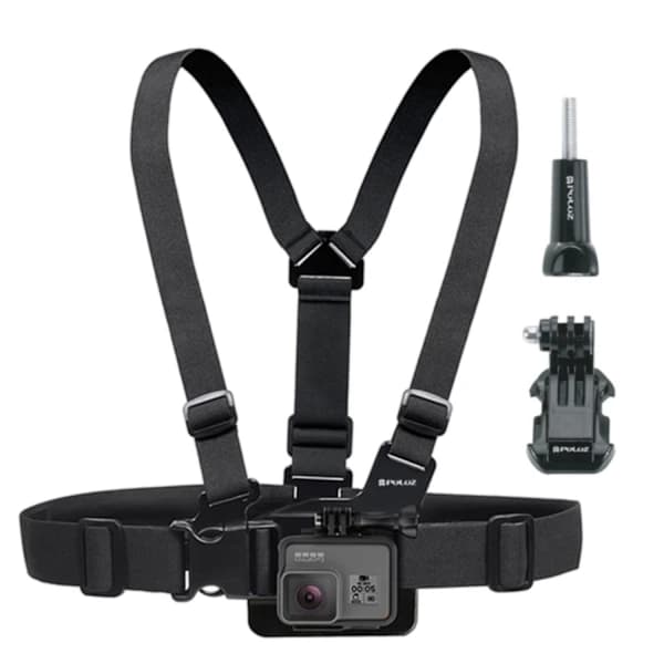 Brystsele / Brystmontering - Montering til GoPro - Alle modeller Sort Sort Svart