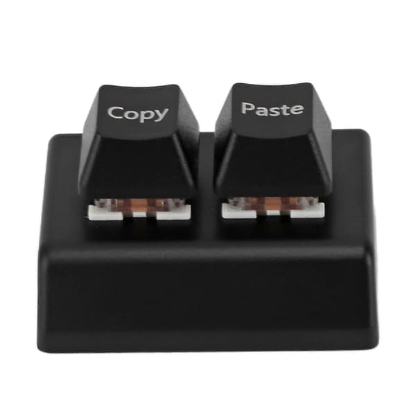 2-knapps USB-C programmerbart tastatur med kopier og lim inn for spill, kontor, media [DB]