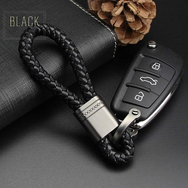 Two-pack black keychain car keychain without logo handle