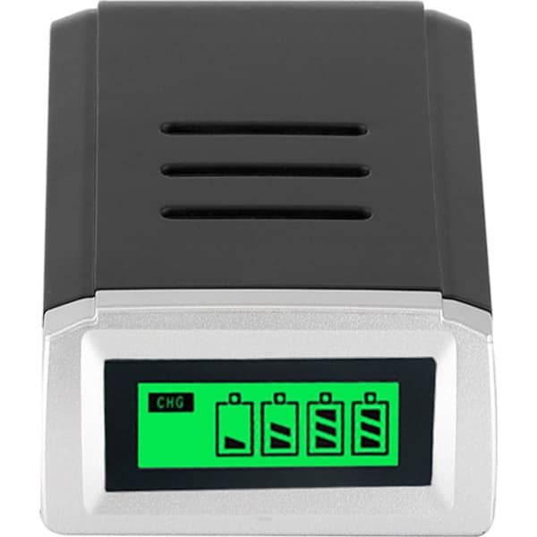 Universal batterioplader LCD-oplader til 4 AA AAA hurtigoplader