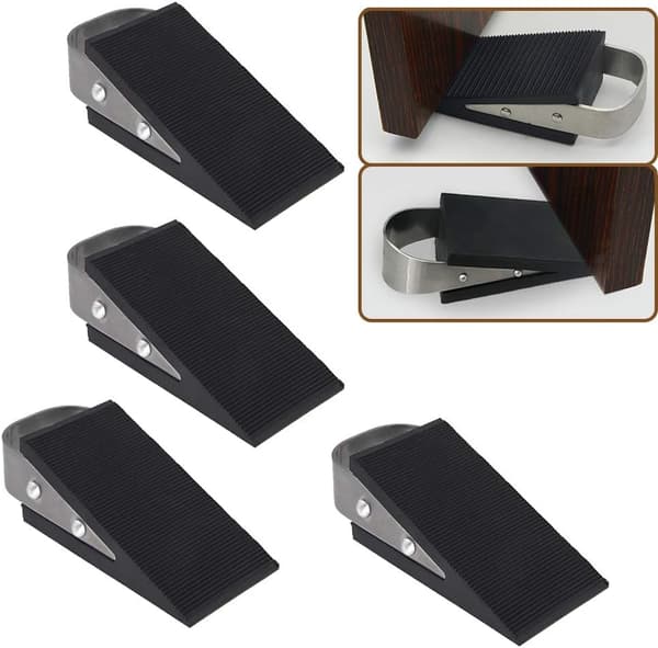 Dørstopper, 4-pak gummi dørstopper opgradering dørstopper, fo