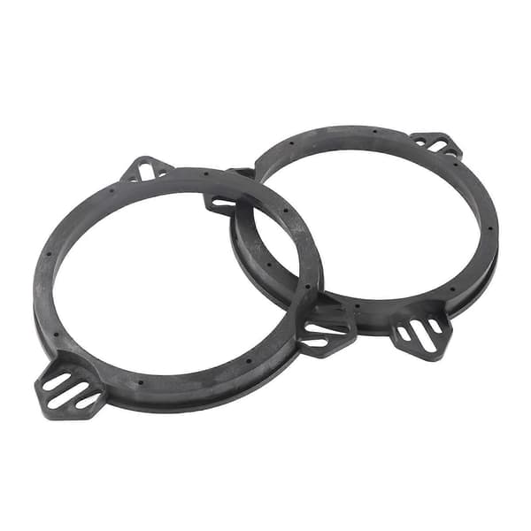 2pcs Speaker Spacer Adapter Bracket 6.5 Inch Black Door Speaker Adapter Spacer Rings Replacement for Subaru Impreza Forester