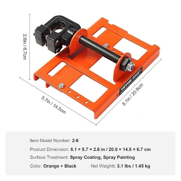 Chainsaw Mill, Vertical Sawing Guide with 2\"-6\" Cutting Width for Builders and Woodworkers