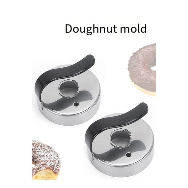 Rustfritt stål smultringform kakeform multifunksjonell smultring fondant kake muffins maker bakeform 6-pakning