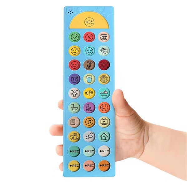 AAC-enhed til autisme - 6 programmerbare knapper, justerbar lydstyrke, taleterapi kommunikationsværktøj til ikke-verbale børn og voksne [DB]