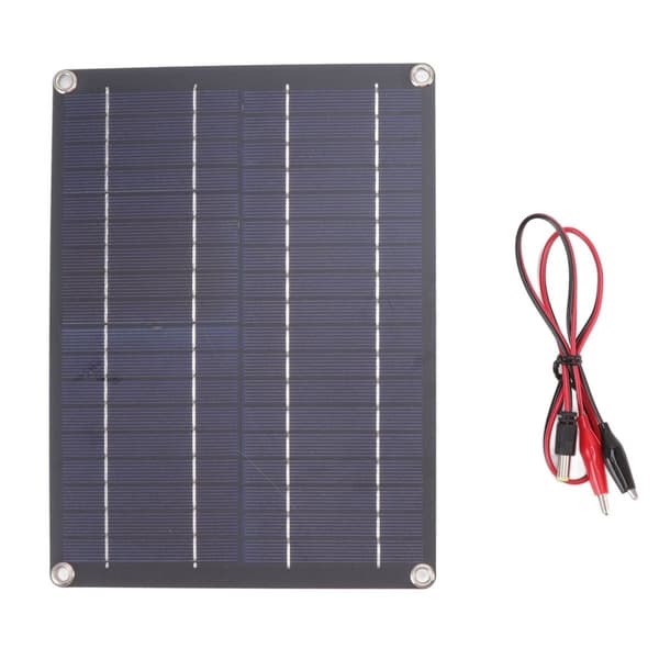 Bærbar solpanel, 9,1 x 6,7 tommer, slankt design, letvægts KLB
