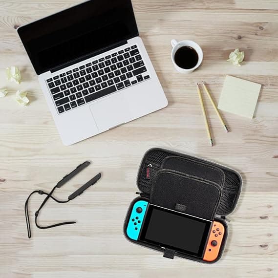 Växlingsetui - Bæreetui med 20 spilkassetter, til Nintendo Switch-konsol og tilbehør, grå