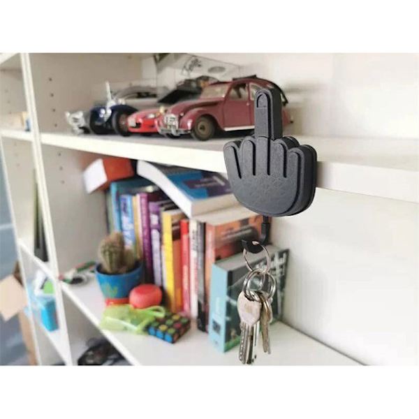 3-pack Funny Creative Middle Finger Desk Hooks Storage Key Hook