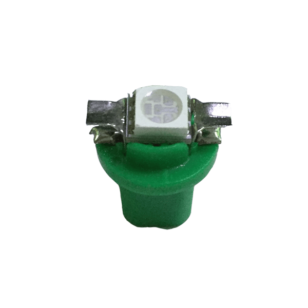 10x T5 B8.5D 5050 SMD Green LED Instrument Lights for Car Dashboard