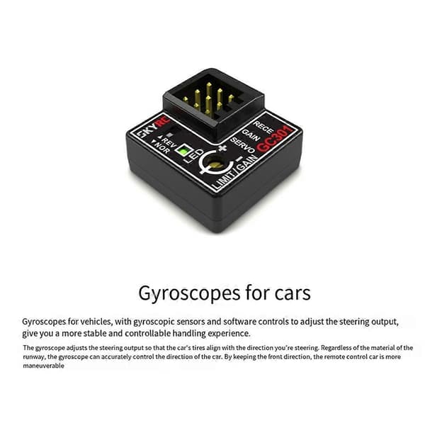 Gyro Sensor GC301 4-8.4V Mini Gyro Sensor Gyroskop til RC Bil Styring Korrigerende Integrering