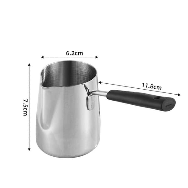 Turkish Coffee Pot Butter Warmer Pot Durable Comfortable Handle for Sauce Heating Leakproof Coffee Maker Melting Pot