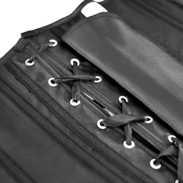 Dam Satin Midja Cincher Gotiska Underkläder Äkta Korsett Under DXGHC