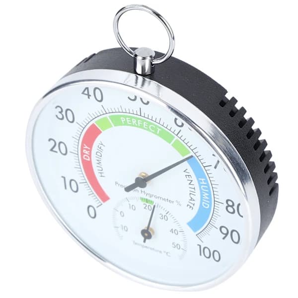 Indoor Thermometer Hygrometer Wall Mounted Temperature Humidity Meter for Home Warehouse Office