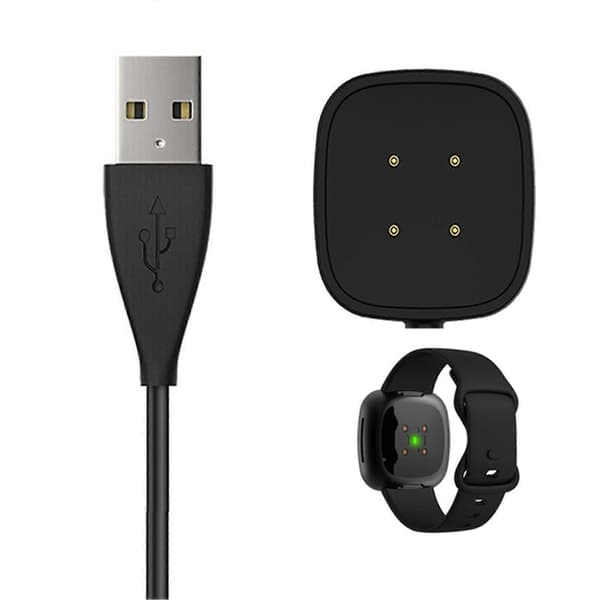 Bærbar 100 cm Smartwatch Hurtigopladningskabel USB-oplader til Fitbit-Versa3/Sense