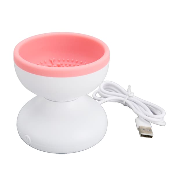 Electric Makeup Brush Cleaner Machine Rotating Automatic Quick Dry Low Noise High Speed Cosmetic Brush Dryer