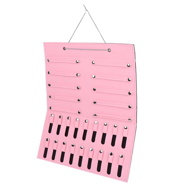 Filt Opbevaringstaske til Børnesmykker Hårnåle Tilbehør Organizer Pink