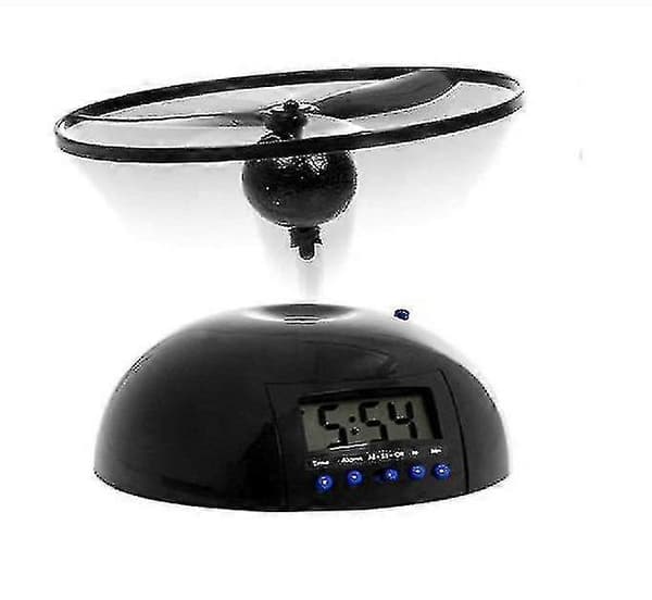 Flying Alarm Clock LED Display Digital Alarm Clock Snooze Flying Helicopter Propeller De - XC [DB]