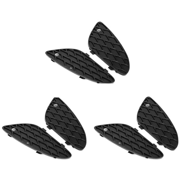 6X Front Left and Right Bumper Grille Insert Mesh Cover for E-Class W211 E320 E350 E500 2003-2006