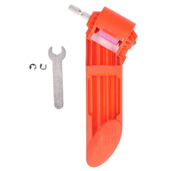 Corundum Drill Sharpener Portable Corundum Grinding Wheel Drill Sharpener for Grinder Power Tool Orange