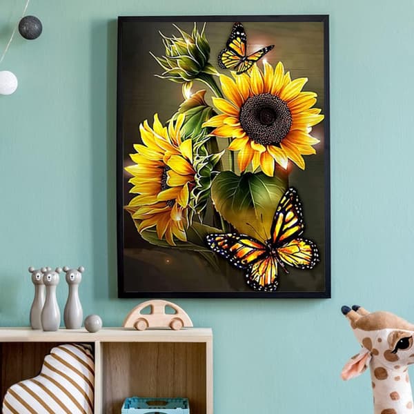 Diamantmalingssæt til voksne, 12x16 tommer DIY Mal efter tal
