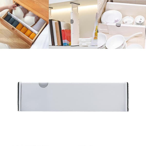 Expandable Drawer Divider Adjustable Drawer Partition Separator for Wardrobe Bathroom Clothes Dresser Cabinet