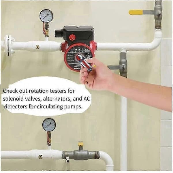 Circulation Pump Rotation Direction Tester and AC Current Detector for Oil Burner Solenoid Valve