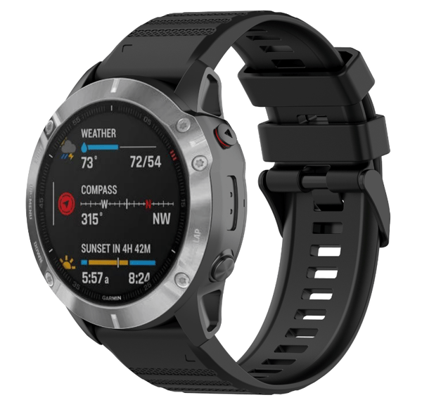 Kellon ranneke Garmin Fenix 7/6/5 musta