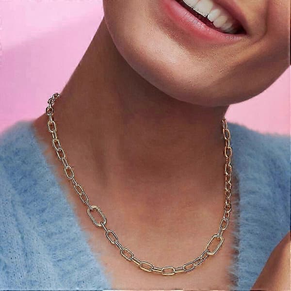 925 Silver ME-halsband med metallkulor och länkar med original-logotyp