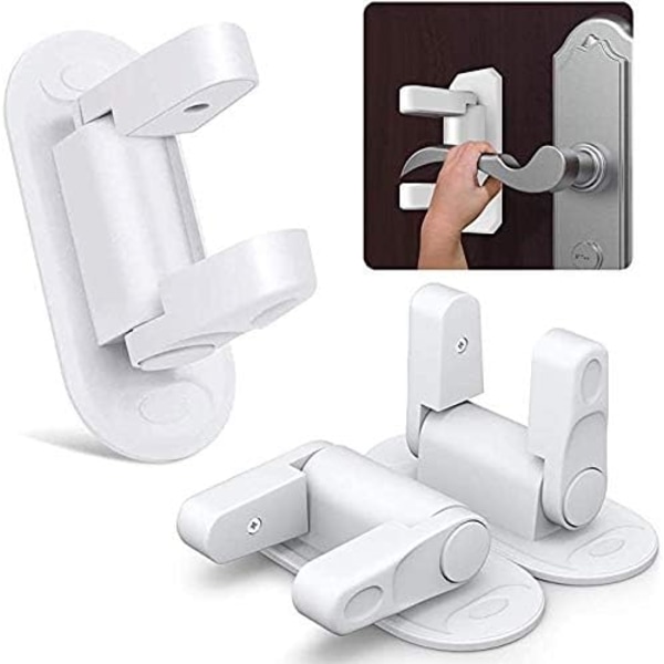 3 pieces(white)Door Lever Lock Safety Handles Locks,