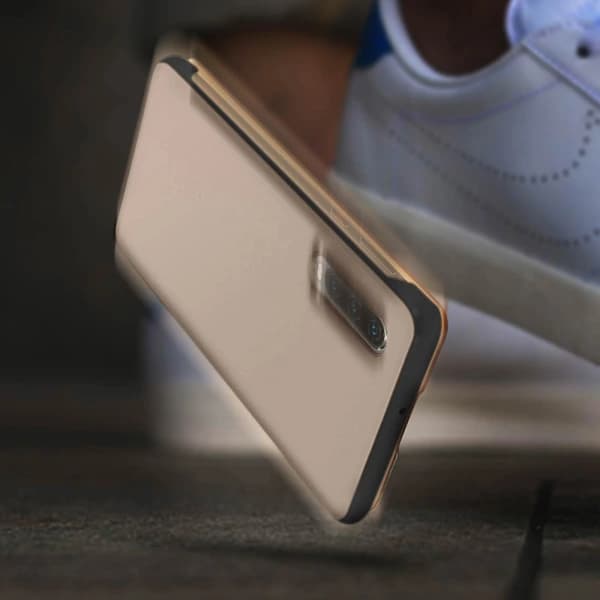 Etui til Huawei P30 Vinduesvisning Videostativ Rosa