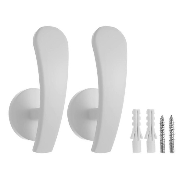 Practical, Durable Wall Mounted Metal Hook Home Decor Curtain Holder white white