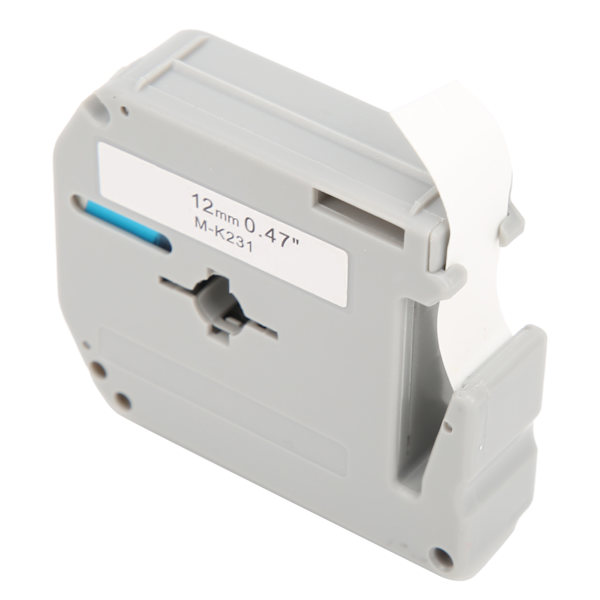 Label Maker Refill, Uniform Inking, High Toughness, Clear Print Quality, Label Machine Tape for Printer, Black on White