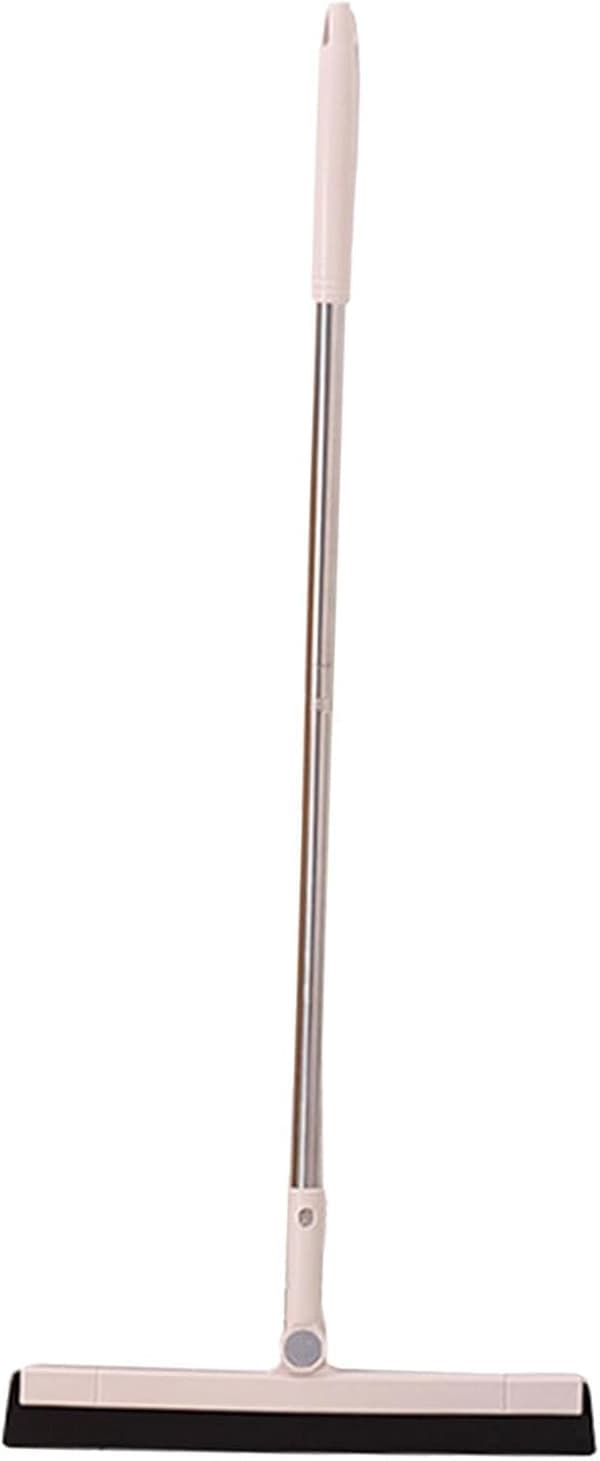 Squeegee with telescopic handle, rotatable for wet/dry use – Beige – 95 cm