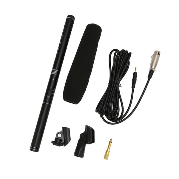 Wired Interview Microphone in Aluminum Alloy, Professional Noise Reduction, Handheld Reporting Microphone