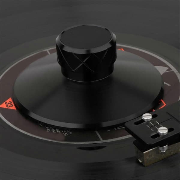 Vinyl Record Player Weight Metal Disc Stabilizer Vibration Reducer Record Clamp Turntable Black