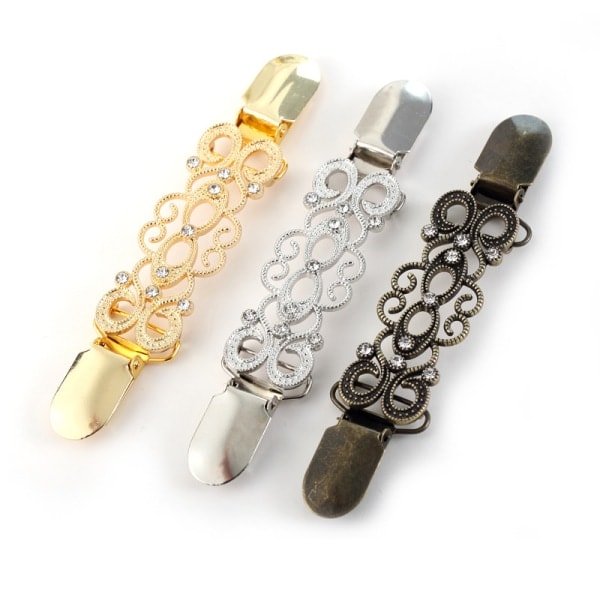 st Vintage Kofta Clips Tröja Krage Clips Sjal Clips Klänning 12