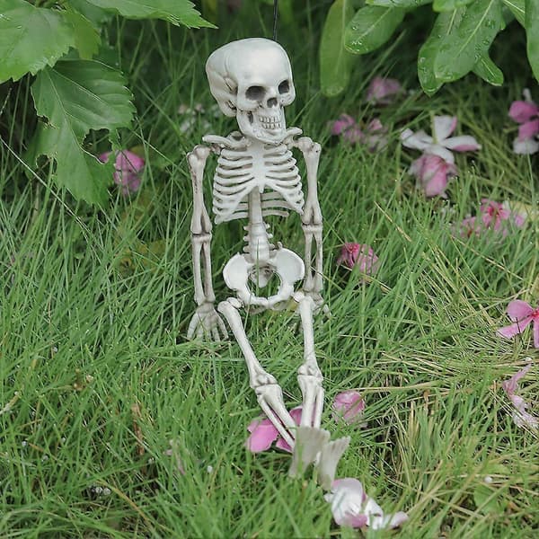 Halloween Skeleton Realistic Movable Hanging Skeleton Halloween Decoration 30cm