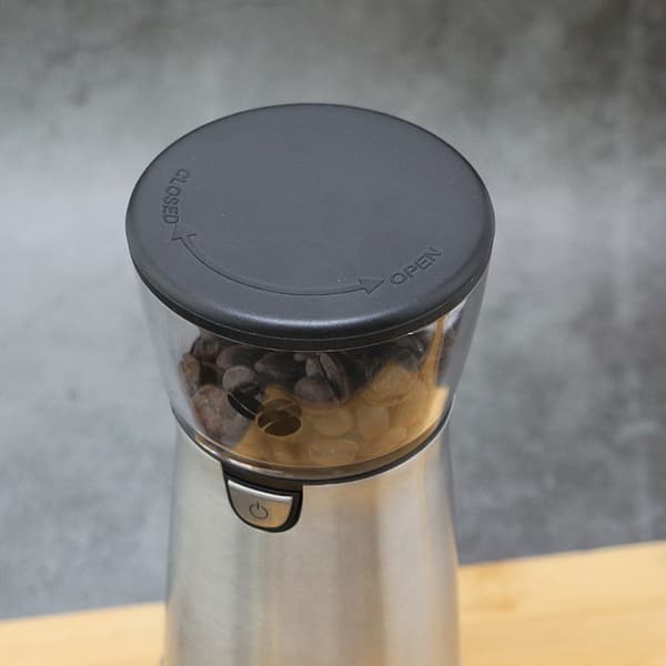 Elektrisk kaffekvern i rustfritt stål, liten kvern