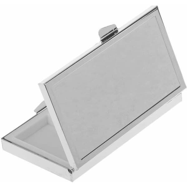 Mini metall pilleboks reise medisin arrangør beholder boks 3 rom oppbevaringsboks