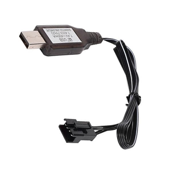 7.4V USB-opladerkabel 4-benet LI Po Batteritilbehør SM4P Omvendt [DB]