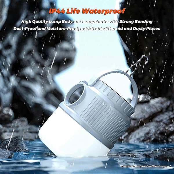 Starlight-usb Oppladbar Solar Led Campinglykt, Bærbar 4 Moduser Vanntett Dobbel Led Lys Kilde Ny Multifunksjonell Utendørs Lampe For Utendørs H