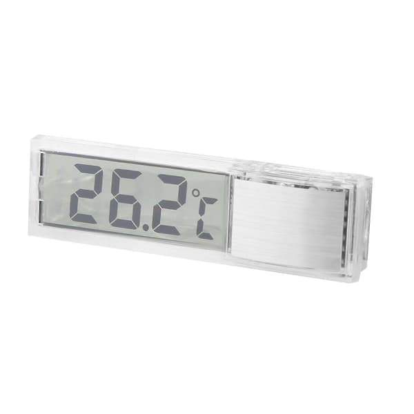LCD Digital Akvarietermometer 3D Elektronisk Gennemsigtig Vandtemperaturmåling
