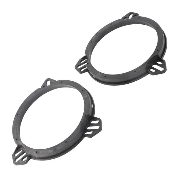 2pcs Speaker Spacer Adapter Bracket 6.5 Inch Black Door Speaker Adapter Spacer Rings Replacement for Subaru Impreza Forester