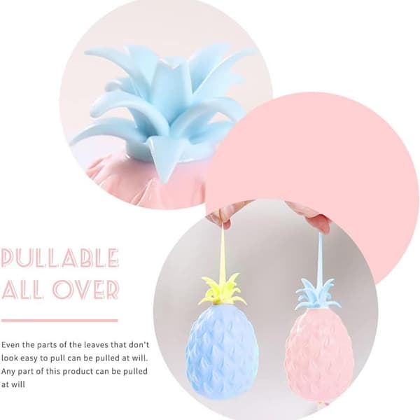 2 stk ananasleker, ananas squishy, ananas anti-stress, ananas KLB
